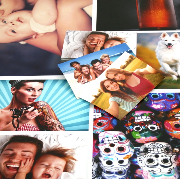 collage de imágenes que ilustran porque elegir nuestras impresiones de fotos